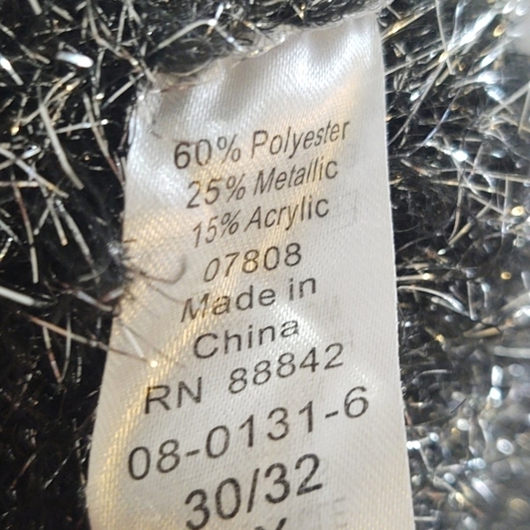 Roaman's Silver Metallic Sweater Sz 3x - Picture 10 of 10